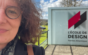 Alexandra Lapauw en visite à l'école de design de nantes