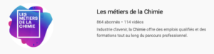 chaîne youtube les métiers de la chimie